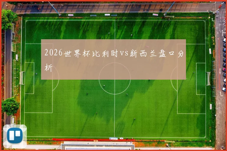 2026世界杯比利时vs新西兰盘口分析