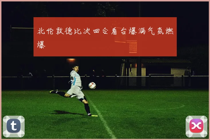 北伦敦德比次回合看台爆满气氛燃爆